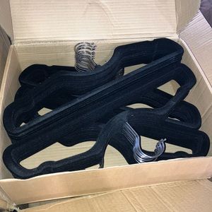 Black velvet space saving Higher Hangers